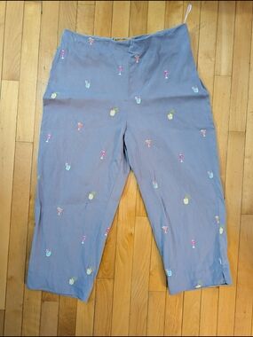 Bobby Chan Silk Crop Pants